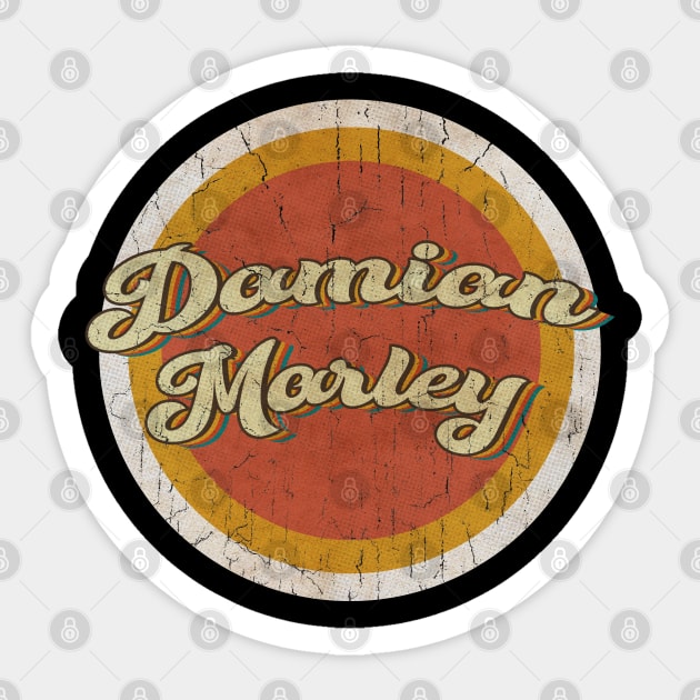 circle vintage Damian Marley Sticker by KewanAlasStore